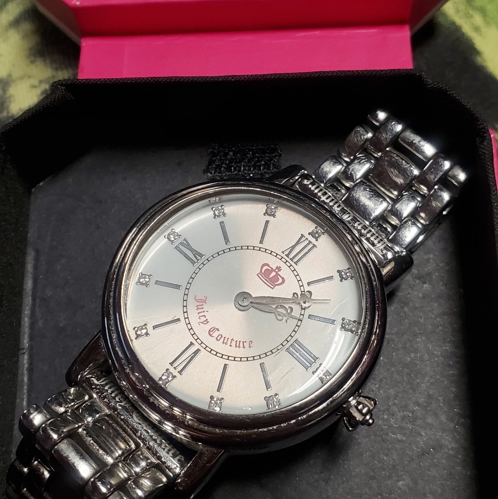 Silver juicy couture watch